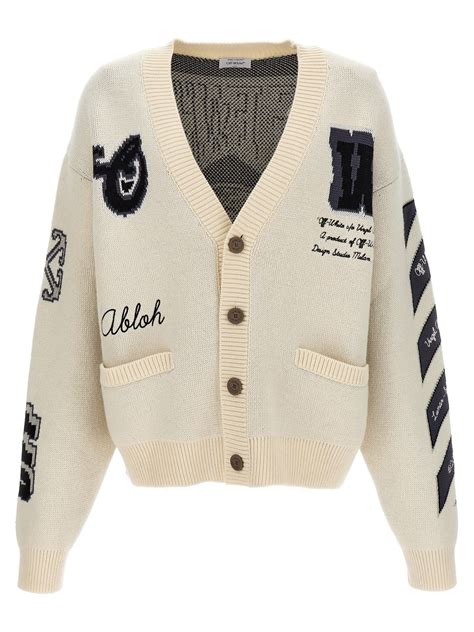Best price on the market at italist | Off-White Cardigan 'moon Vars ...