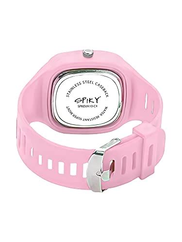 Spiky Pink Rectangle Analogue Watch for Kids Girls and Boy, Comes with ...