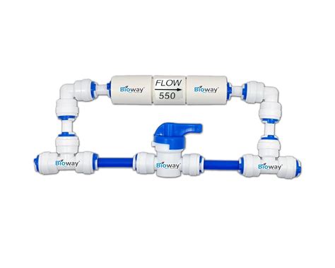 BIOWAY DIY 1/4" inch QC RO Membrane Flushing Complete Kit with FR 450ml ...