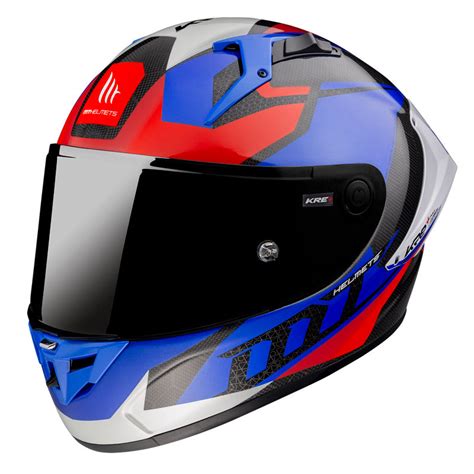 Buy MT Helmets Kre Plus Carbon Projectile D7 Helmet - Blue Online ...