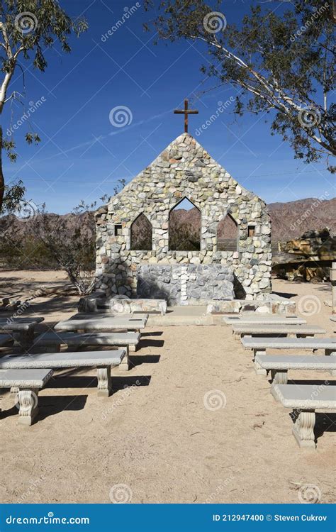 CHIRIACO SUMMIT, CA - 10 DEC 2016: Stone Chapel at the General Patton ...