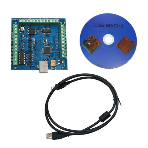 Buy CNC MACH3 USB 4 Axis 100KHz Smooth Stepper Motion Controller Card ...