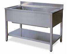 vasca acciaio inox lavapentole su gambe con alzatina a vasca singola in vasca acciaio inox lavapentole su gambe con alzatina a vasca singola in