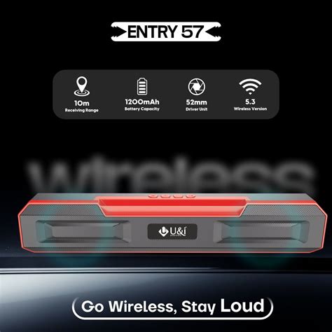 U&i Entry 57 Series 16W Output Wireless Speaker with 12 Hours Backup a ...