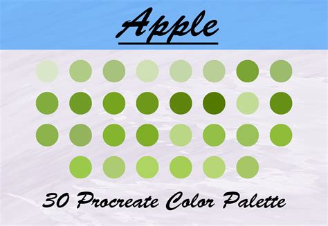 Green Apple Color Palette Illustration par TiveCreate · Creative Fabrica