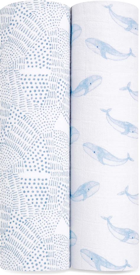 Amazon.com: aden + anais Swaddle Blanket, 100% Organic Cotton Blankets ...
