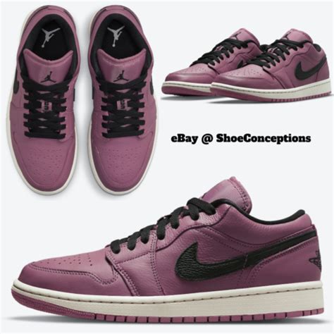 Nike Air Jordan 1 Low SE Shoes Light Mulberry White | Ubuy India