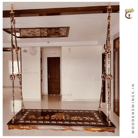 Living Room Oonjal - Teak Wooden Swing Manufacturer from Chennai