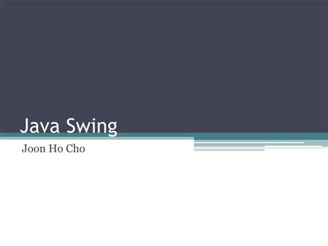 Advanced Java Swing Lecture 的图像结果