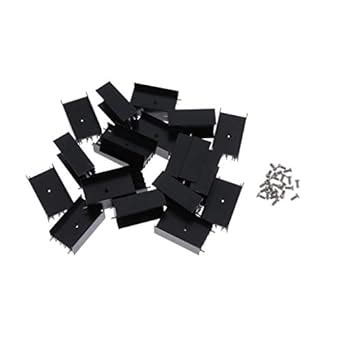 20x 24x16-40mm MOSFET Aluminium Heat Sink 7805 Transistor Heatsink ...