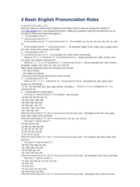 Image result for Basic English Pronunciation Rules