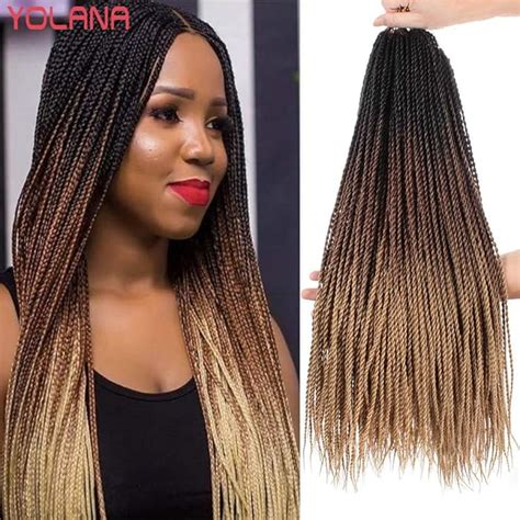 Buy Yolana Hair 6 Packs 24 Inch 1b/30/27 Long Senegalese Twists Crochet ...