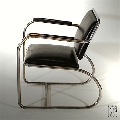 Cantilever streamline tubular steel armchair by Heinz and Bodo Rasch in ...
