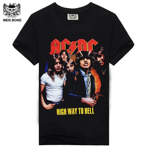 AC DC Heavy Metal Music Cool Classic Rock Band AC/DC t shirts Fashion ...