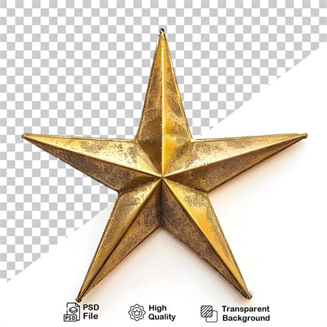 Premium PSD | 3d gold star png with transparent background