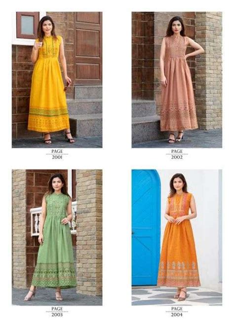 Rangjyot Charvi 2 Classic Wear Long Anarkali Kurti On Wholesale