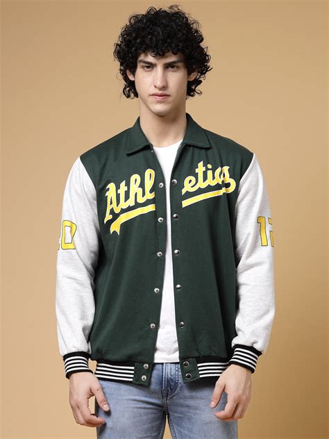 Athletic Puff Printed Varsity Jacket – rigoindia