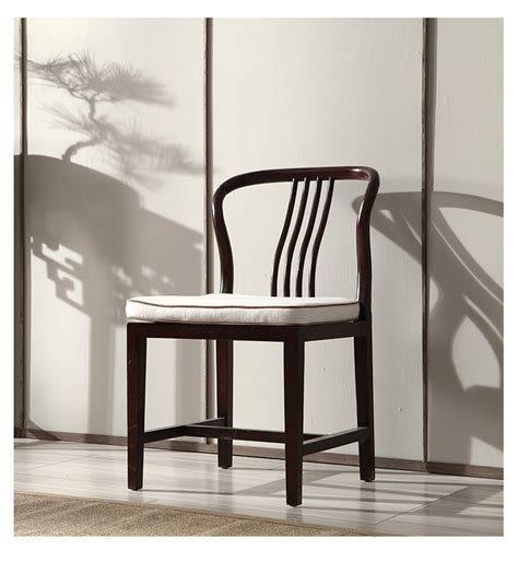 织然新中式实木书椅休闲椅办公椅单人椅茶椅椅子洽谈椅禅意太师椅-美间设计
