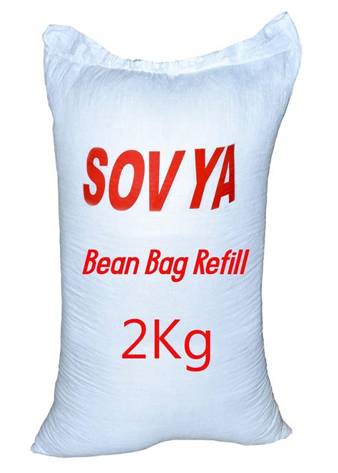 SOVYA High Density Bean Bag Refill Filler 2 Kg White Beans Balls ...