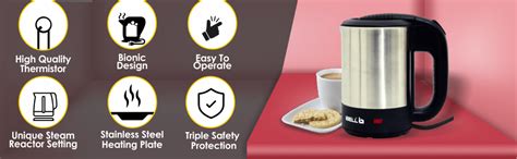 iBELL SEK110 Highly Polished Stainless Steel Electric Kettle 1.0 Ltrs ...