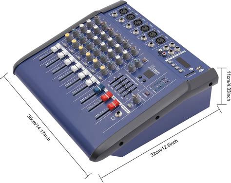 BANLICALI Audio Mixer, 6 Channel Professional Mixer Sound India | Ubuy