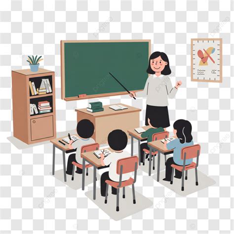 Teacher And Students In Classroom Clip Art, Teacher, Students ...
