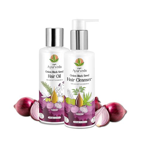 Onion Black seed Hair Oil and Hair Cleanser – HIM Ayurveda