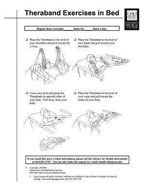 Theraband Exercises in Bed - Fill Out, Sign & Share Online | pdfFiller