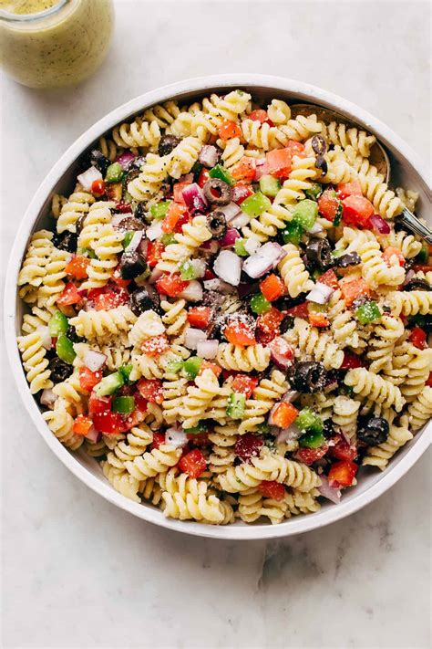 Easy California Pasta Salad with Italian Dressing Recipe | Little Spice Jar