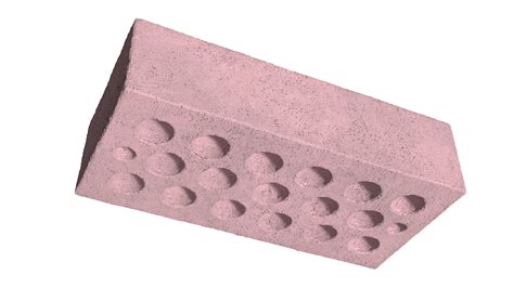 Perforated Calcium Silicate Block Red 3D | 3D Molier International