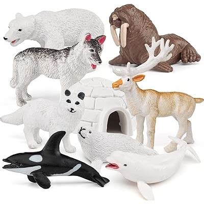 BRETOYIN 10PCS Mini Arctic Animals Toys Set Polar Animal India | Ubuy