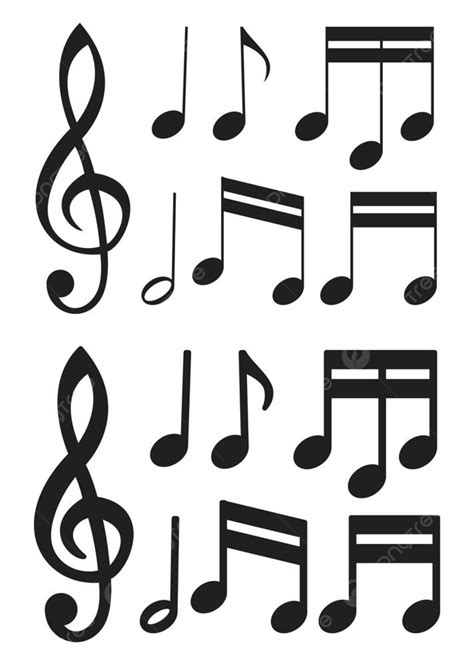 White Musical Notes Png