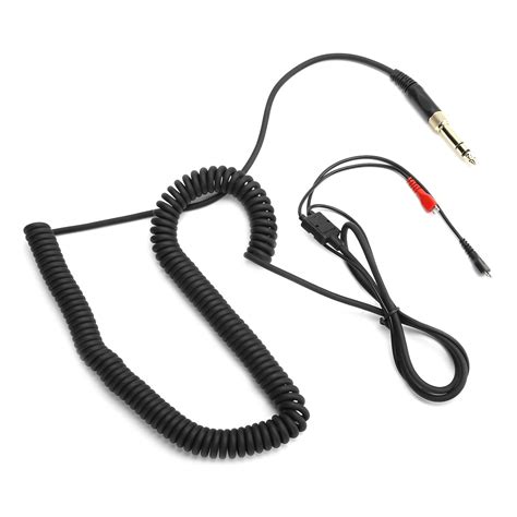 Headphone Coiled Audio Cable with Adapter for Senn-heiser HD25/HD560 ...