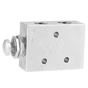 Toggle Valve, TAC2-41P 2 Position 3 Way Air Pneumatic Knob Control ON ...