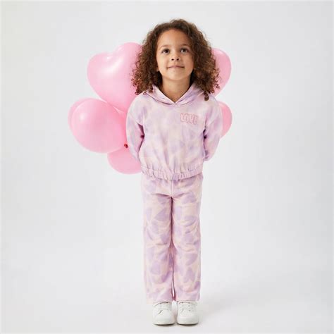 Buy Juniors Heart Print Hooded Sweatshirt from Juniors at just INR 499. ...
