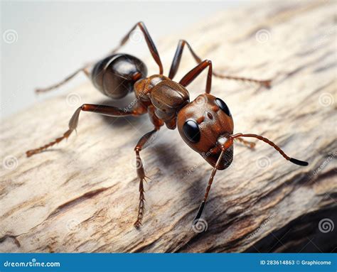 Cute close up of an ant stock illustration. Illustration of wildlife ...