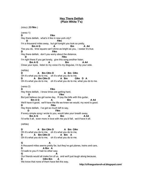 Hey There Delilah | DOC