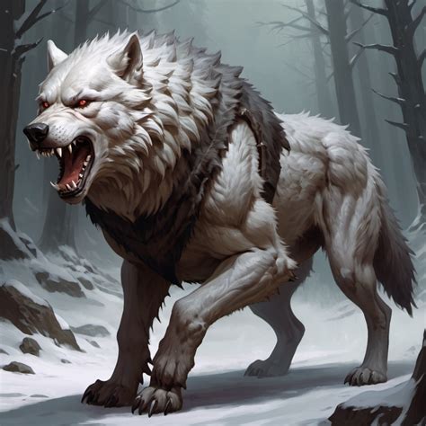 Big, Scary, Dire Wolf, DnD, 5e, Detailed Features