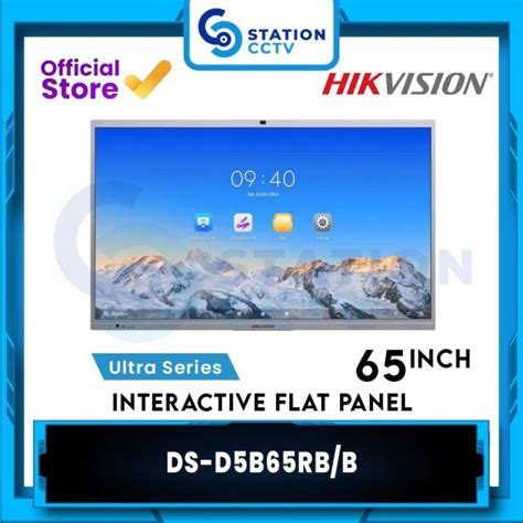 Promo Hikvision DS-D5B65RB/B 65 Inch Monitor 4K Interactive Display ...