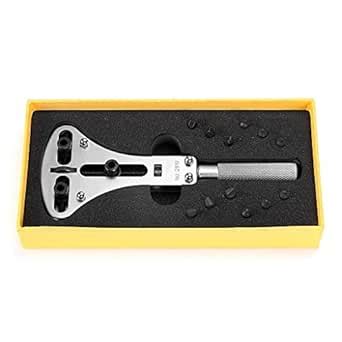 LLF Watch Case Repair Tool Large Wrench and 12 Bits (for 55mm Case Back ...