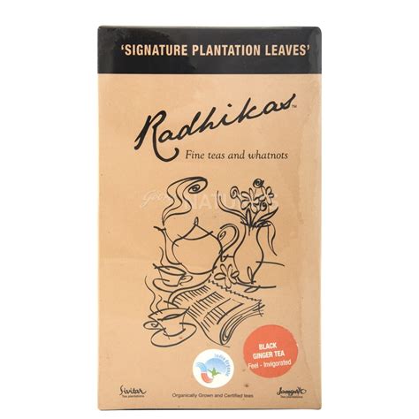 Buy Radhikas Tea Black Ginger, 100g Box Online at Natures Basket