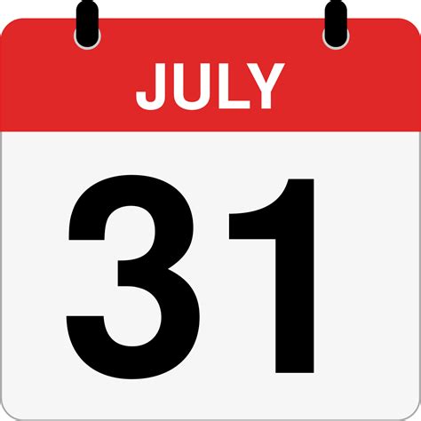 How Many Days Until July 31st? - Inch Calculator