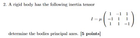 Inertia Tensor 的图像结果