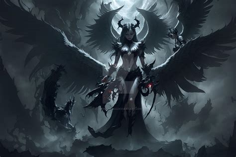 Good angel vs Evil Angel by icedragon4u on DeviantArt