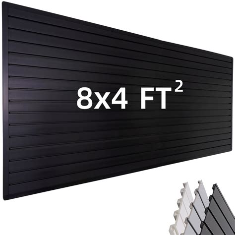Buy Slat Wall Paneling Garage Wall Organizer, Black Slatwall Panels 4x8 ...