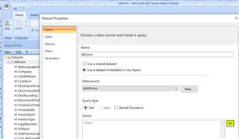SSRS Invalid Column Name Error 的图像结果