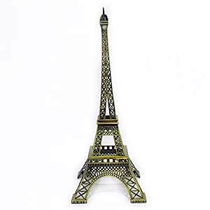 SEA BLOSSOM Maya Bazaar Antique Finish 3D Gold Metal Paris Eiffel Tower ...