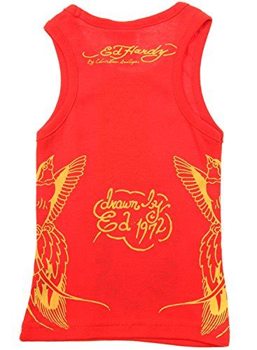 Buy Ed Hardy Racer Tank Top for Girls - Red at Amazon.in