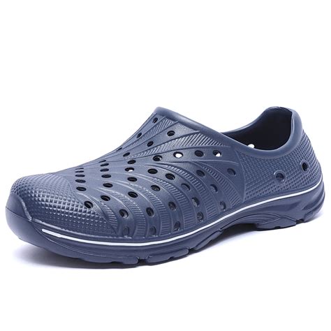 Men's Garden Shoes Slip on Breathable EVA Shower Water Shoes ...