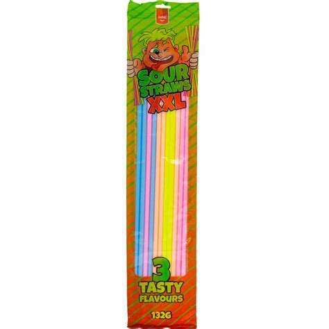 Funlab Sour Straws XXL Brausestangen 132g/Amerikanische Lebensmittel ...